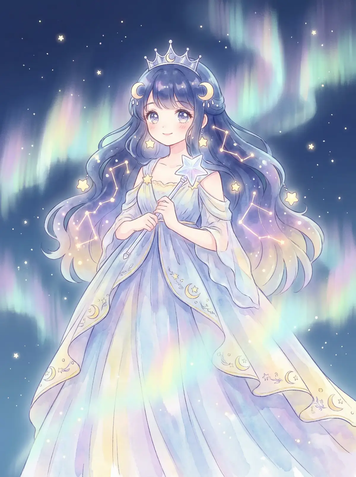 好妈妈1中文2019在线观看 - 星辰公主希尔角色设定图，手持星光权杖